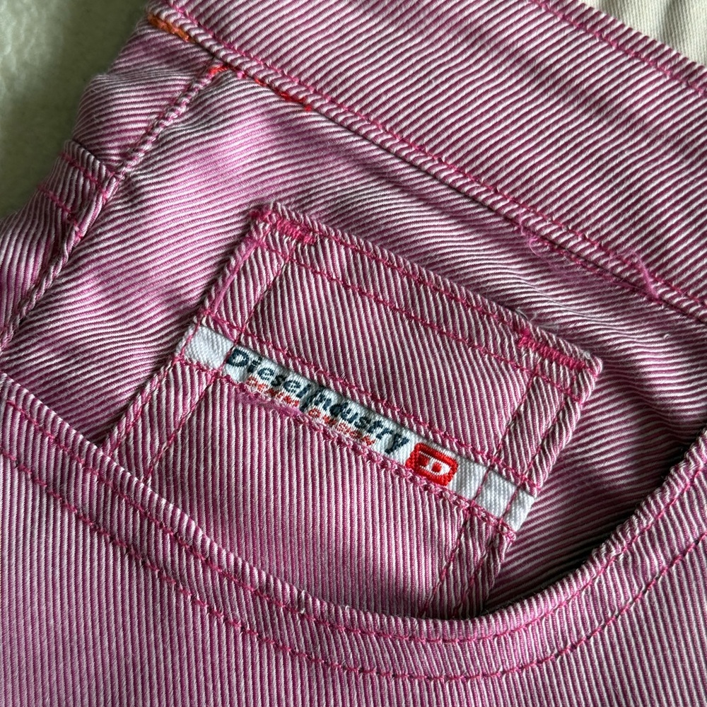 Vintage Y2K Diesel Pink Mid Rise Shorts | Size 27–29 - Picture 3 of 9